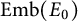 upper E m b left parenthesis upper E 0 right parenthesis