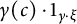 gamma left parenthesis c right parenthesis dot 1 Subscript gamma dot xi