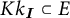 K k sub I is a subset of E