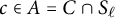 c element of upper A equals upper C intersection upper S Subscript script l
