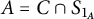 upper A equals upper C intersection upper S Subscript 1 Sub Subscript upper A
