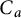 upper C Subscript a