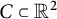 upper C subset of upper R squared