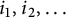 i 1 comma i 2 comma midline horizontal ellipsis
