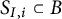 upper S Subscript upper I comma i Baseline subset of upper B