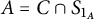 upper A equals upper C intersection upper S Subscript 1 Sub Subscript upper A