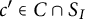 c prime element of upper C intersection upper S Subscript upper I Baseline