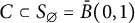upper C subset of upper S Subscript backslash emptyset Baseline equals ModifyingAbove upper B With bar left parenthesis 0 comma 1 right parenthesis