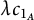 lamda c Subscript 1 Sub Subscript upper A