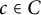 c element of upper C