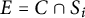 upper E equals upper C intersection upper S Subscript i