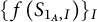 left brace f left parenthesis upper S Subscript 1 Sub Subscript upper A Subscript comma upper I Baseline right parenthesis right brace Subscript upper I