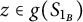 z element of g left parenthesis upper S Subscript 1 Sub Subscript upper B Subscript Baseline right parenthesis