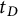t Subscript upper D