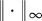 StartMetric dot EndMetric Subscript infinity