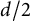 d divided by 2