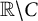 double struck upper R divided by upper C