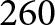 dollar sign 260 dollar sign