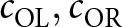 dollar sign cOL comma cOR dollar sign