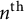n Superscript t h