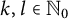 k comma l element of upper N 0