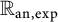 upper R Subscript a n comma exp