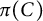 pi left parenthesis upper C right parenthesis