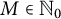 upper M element of upper N 0