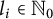 l Subscript i Baseline element of upper N 0