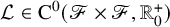 script upper L element of backslash operatorname upper C Superscript 0 Baseline left parenthesis script upper F times script upper F comma upper R 0 Superscript plus Baseline right parenthesis