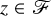 z element of script upper F