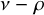nu minus rho