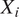 upper X Subscript i