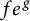 f e Superscript g