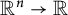 upper R Superscript n Baseline right arrow double struck upper R