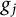 g Subscript j