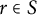 r element of upper S