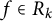 f element of upper R Subscript k
