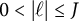 0 less than backslash lvert script l backslash rvert less than or equals upper J