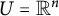 upper U equals upper R Superscript n