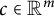 c element of upper R Superscript m
