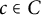 c element of upper C