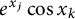 e Superscript x Super Subscript j Baseline cosine x Subscript k