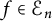 f element of upper E Subscript n