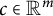 c element of upper R Superscript m