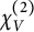 chi Subscript upper V Superscript left parenthesis 2 right parenthesis