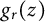 g Subscript r Baseline left parenthesis z right parenthesis