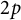 2 p