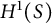 upper H Superscript 1 Baseline left parenthesis upper S right parenthesis