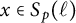 x element of upper S Subscript p Baseline left parenthesis script l right parenthesis
